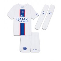 Paris Saint-Germain Achraf Hakimi #2 Tredje sæt Børn 2022-23 Kortærmet (+ Korte bukser)